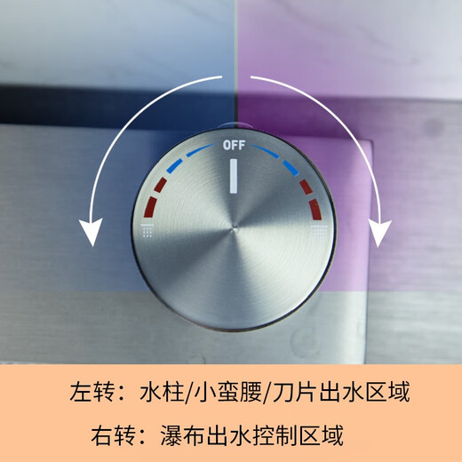 Songpai Honeycomb Rain Curtain Sink Left Drainage Large Single Slot 304 Stainless Steel Kitchen Wash Basin Integrated Sink Desktop Control Version-Gun Gray Left Row with Rain Curtain Faucet 680*450mm National Standard SUS304 Get 10% off if you get it fake