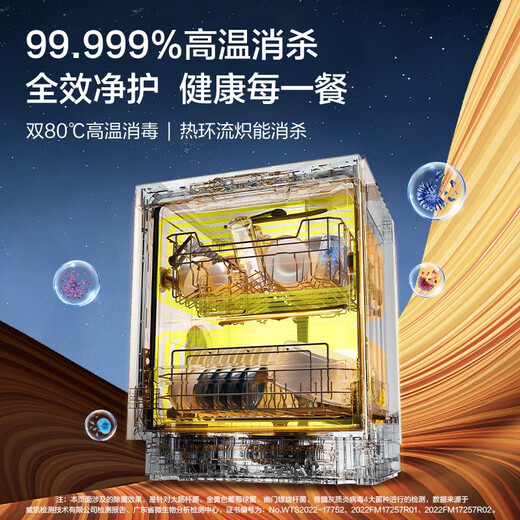 Haier built-in dishwasher, dual micro steam washing W30MAX upgraded model, 16 sets of large-capacity maternal and child-grade sterilization and decontamination integrated smart door opening, quick-drying, first-class water efficiency, 15 sets of W20, the first choice for cost-effectiveness + zoned fine washing + first-class water efficiency