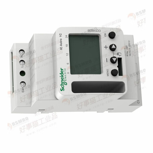 
Schneider Electric Programmable Time Control Switch Acti9 IC Astro1C SMART 10A, 1 Channel CCT15940 ITA 4C 24h/7d 30