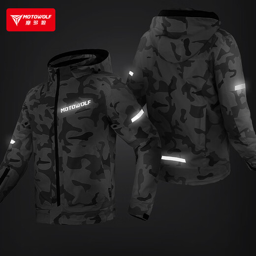 MOTOWOLF motorcycle four-season riding clothing, windbreaker, men's and women's motorcycle clothing, casual windproof and anti-fall rider equipment