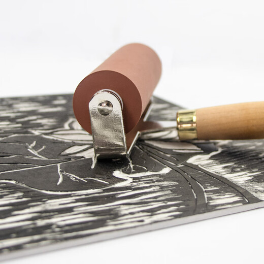 HWAHONG Huahong printmaking roller oil painting ink roller woodblock rubber roller ink roller No. 4 (width 5cm)