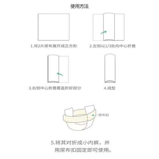 Furmantu baby diaper diaper newborn pure cotton urine meson ring baby washable folding thickened breathable and soft