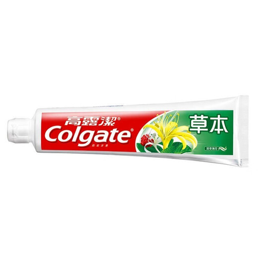高露洁草本牙膏140g家庭套装清爽薄荷清新口气清洁口腔金银花 1支