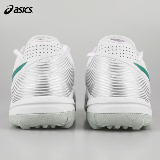 ASICS Tannoy Football ASICS CALCETTO 2E wide-footed TF human grass kangaroo leather small C3 football shoes 1113A048 white green #1113A048-103 shoe last 2E 41.5 (260mm)