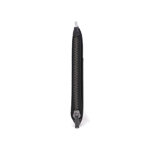 Entraîneur (entraîneur) [Acheteur Acheteur] Portefeuille de cartes masculines Black Classic Logo enduit de toile et et de molleton raffiné Gris noir