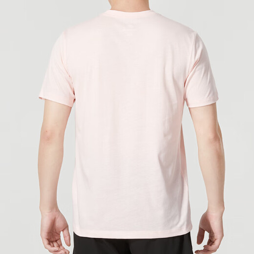 耐克（NIKE）短袖T恤男士2025夏季新款运动服针织透气半袖圆领休闲上衣半袖 纯棉AR4999-686粉色 L 建议身高170-175体重120-140斤