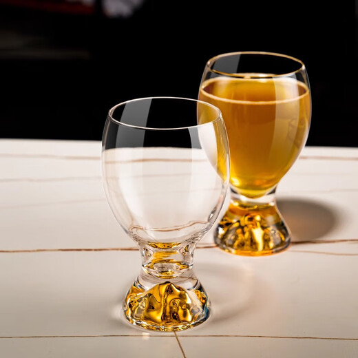 Degust's new Internet celebrity draft beer cup, large-capacity craft beer cup, light luxury high-end household set, juice cup storage (1 piece) Jinshan Big Belly Beer Cup 350ml