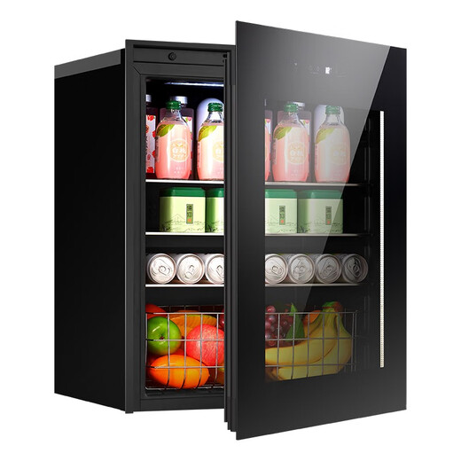 PULADI Seamless Embedded Red Wine Cabinet Constant Temperature Wine Cabinet Embedded Hidden Compressor Wine Tea Refrigerator Touch Open Door Touch Open Door BM-100T Single Temperature Ice Bar 95L