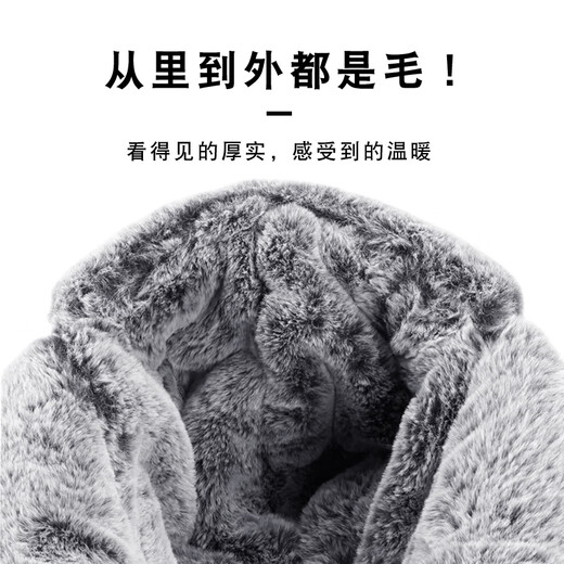 Tactical bird (full fur extra thick) large head circumference warm Lei Feng hat winter outdoor cycling and skiing ear protection cotton hat