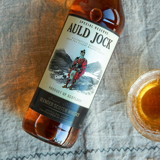 Oldjock importé du Royaume-Uni Scotland à whisky mixte Whisky Vin étranger Hi-Bar Base de bois Bouteille simple