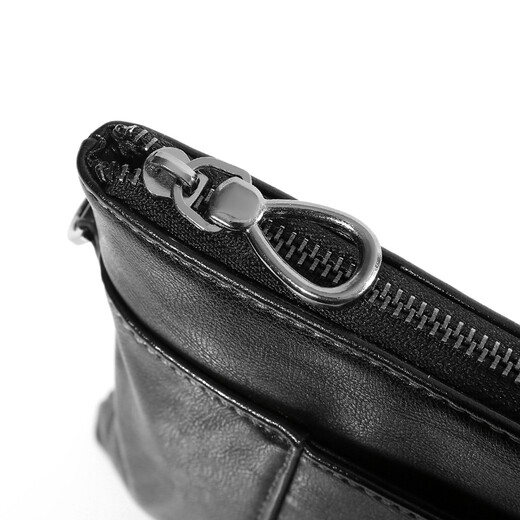 Binli Kangaroo men's handbag business soft leather trendy envelope bag men's casual large capacity clutch bag men's thin model 1909 black small 1909
