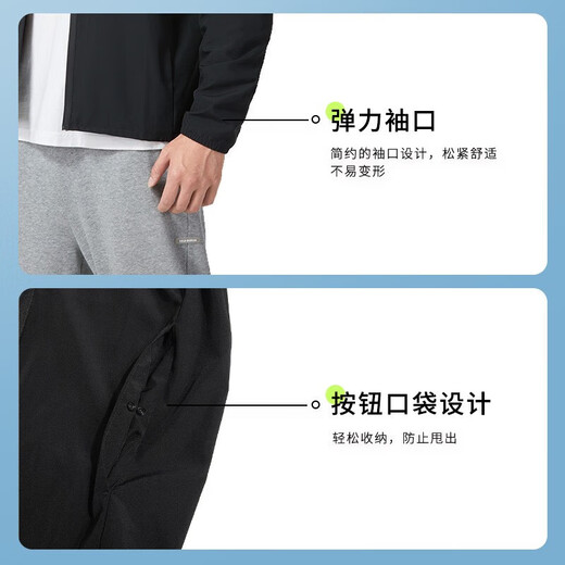 Nike (NIKE) jacket men's top 25 spring and summer new sportswear casual breathable running fast dry windbreaker woven jacket Hot push/Dri-FIT classic thin style/show pictures and return 10, one size smaller L (175/92A)
