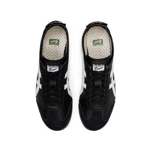 Onitsuka Tiger Hirokazuka Classic Casual Shoes Captical Hombres y zapatos ligeros y transpirables México 66 Negro 38