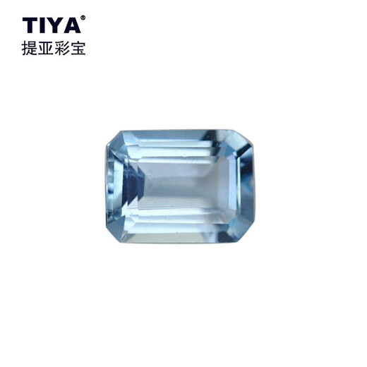 TIYA colored gemstones, aquamarine, loose aquamarine stones, colored gemstone aquamarine, gift of love, national inspection certificate L438F 1.59 carat