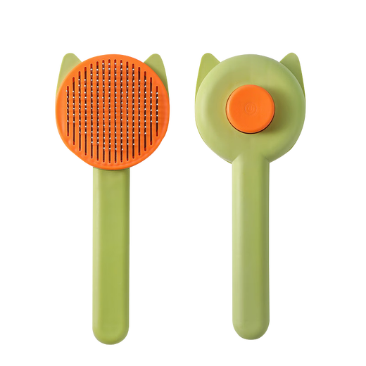 Pet Liang Pet Needle Comb Dog Comb Cat Comb Steel Needle Comb Pet Supplies Green Cat Ear Comb
