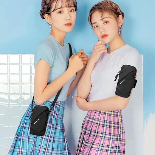 Xushansi Running Cell Phone Arm Bag Men's and Women's Wrist Bag Sports Arm Cover Lightweight Blue Upgraded Version