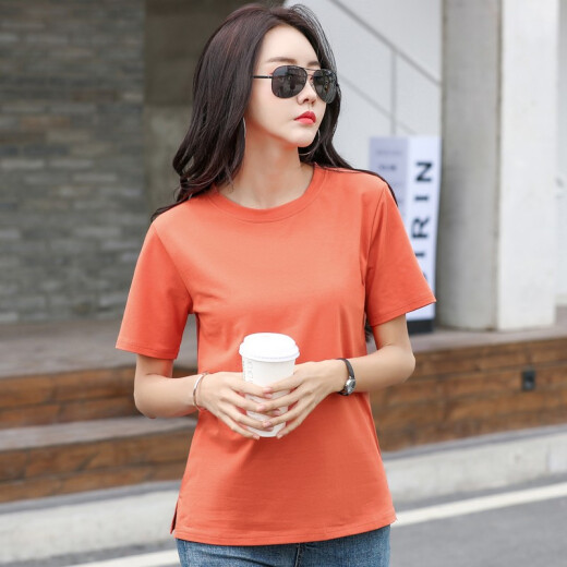 DGPZ短袖新品t恤女宽松上衣服韩范半袖丅恤上衣XX601 紫色X719款 L （宽松款130-145斤）