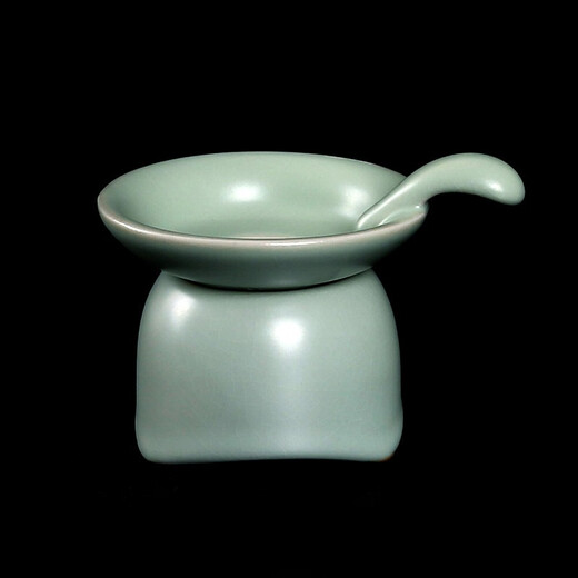 Rudao Ru Kiln Tea Leak Ceramic Tea Filter High Density Filter Tea Set Accessories Filter Tea Can Raise Open Pieces Ru Porcelain Filter Group Ru Kiln Three-legged Upper Filter