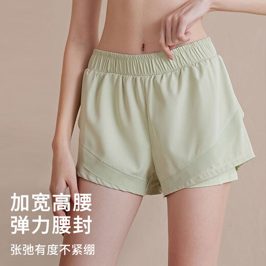 Xue Qianman yoga shorts women's fake two-piece sports shorts high waist anti-exposure running training fitness marathon shorts summer