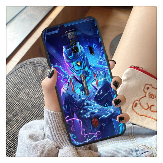 Lei Fangxin (Leifangxin) applicable à Nubia Red Magic Mobile Case Black Technology NX679J Soft Set Tencent Red Magic Game Esports Mecha Cybertan Mecha TC Red Magic 6pro Ring + Lanyard