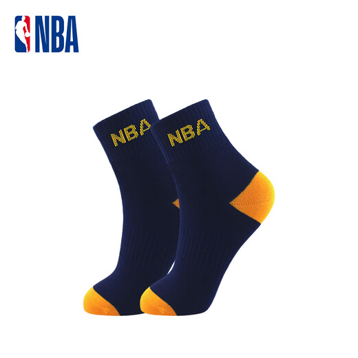 NBA袜子男士夏季薄款休闲运动袜男舒适亲肤无骨精梳棉中筒商务袜6双