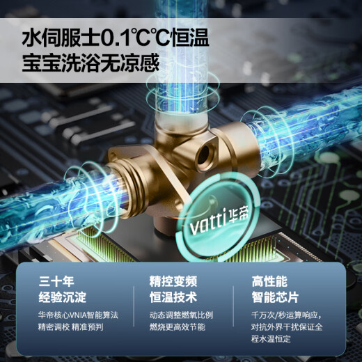 华帝（VATTI）热水器天然气16升 恒温 燃气热水器 水伺服级恒温 一级静音 气电双断保护 手机控制 EC5 16L 月光白 i12161-16