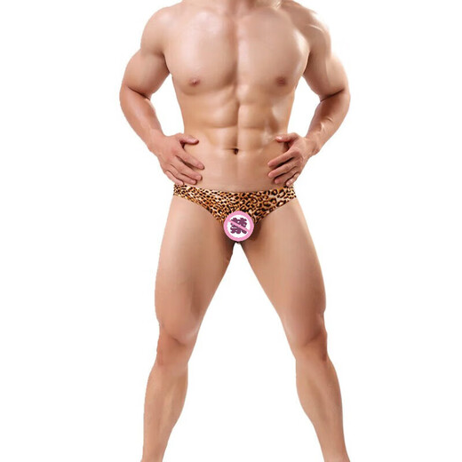Sous-vêtements sexy sous les sous-vêtements imprimés de léopard masculins sexy bistes sexytes gays gays privés gays commode uniforme tentation insert t-pants café xxl