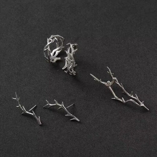 Mansheng <Obsession> Ring Men's Trendy Hip-Hop Korean Version Men's Single Ring Adjustable Index Finger Ring Student Tail Ring