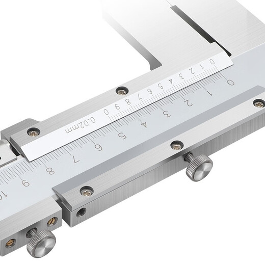 Three-volume large-range vernier caliper 1.5 meters 2 meters high-precision stainless steel large-range oil vernier caliper 0-500-600-1000mm JDY10 range 0-1000mm claw length 150mm