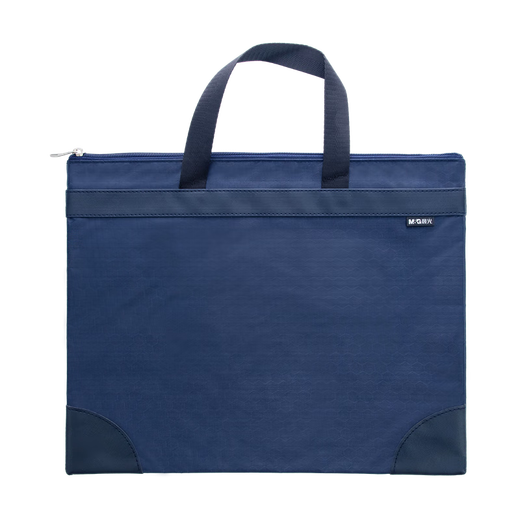 Morgenlicht (m/g) Briefpapier A4 Blau Muster Hand in Hand Tasche Beutel Großkapazität Business Dokument Reißverschlussbeutel Informationstasche ein Packung ABBN3047
