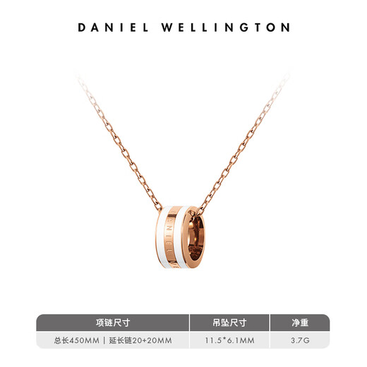 Daniel Wellington DW Collier Femelle Pendre Jewelry Rose Gold Chinese Saint Valentin Gift DW00400153