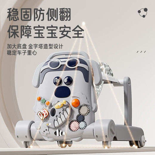 Angi Baby Baby Walker 2025 Nuevo Anti-Rolling Multi-Función Baby Walker Baby Walker Baby Walker Trolley Assuhui [Música + Walker] Nitdler + Walker Dos en uno Regalo de niño y niña
