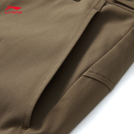 Li ning cf trace 丨 pantalon sportif pour femmes en été extérieur draping pantalon sportif ayku724 teak brown-7 l