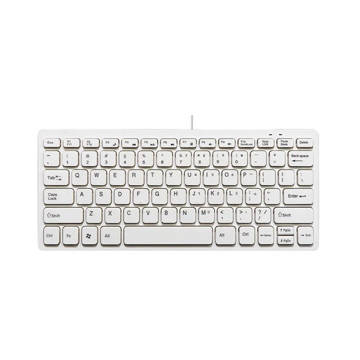 Clavier externe ultra fin pour ordinateur portable chocolat 12 pouces 78 touches adapté au clavier d'ordinateur Apple Winds interface USB blanc