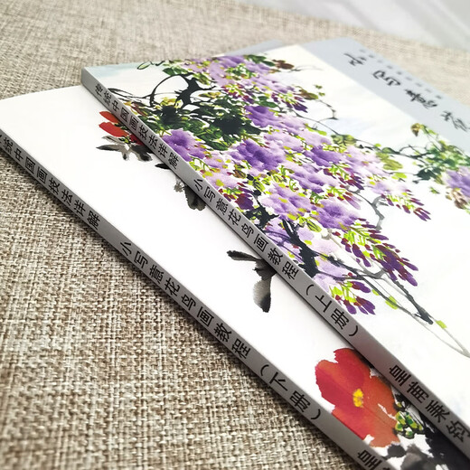 Official flagship freehand flower and bird painting tutorial, two volumes in total, 2 volumes. Detailed explanation of traditional Chinese ink painting techniques. Adult beginners' Chinese painting, peony, flower and bird painting self-study, zero-based tutorial book. Art painting, traditional Chinese painting techniques, painting techniques. Anhui Art, small freehand flower and bird painting tutorial, 2 volumes in total.