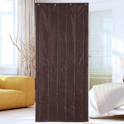 Luxchic thickened thermal cotton door curtain insulation partition curtain cold storage air conditioning insulation curtain coffee color width 1.1 meters * height 2.2 meters