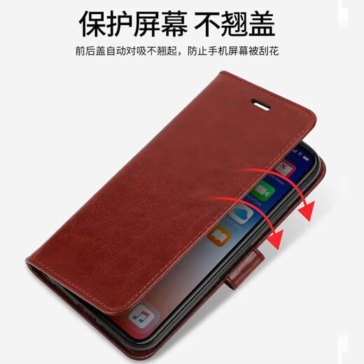 Peno Oppoa58 Schutzhülle PHJ110 Mobiltelefon Hülle A58X Lederhülle Flip-Fill 5G Vollbezüchte Soft Case Anti-Fall-Fall-Fall-Fall Supportable Herren- und Damen-Hülle Oppoa58/A58X Universal [Close Wallet] Black