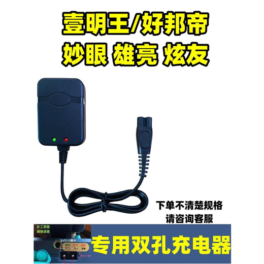 炫友通用充电器线829A 601 686 522大双孔双锂电池全防水潜水头灯 炫友10mm双孔充电器1000ma 充电更快