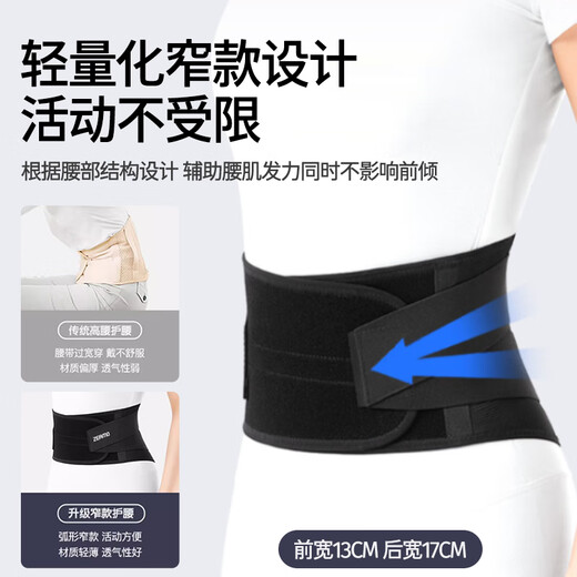 WSPEN summer thin protective belt lumbar disc protrusion artifact lumbar muscle strain breathable belt for men and women sedentary standing waist