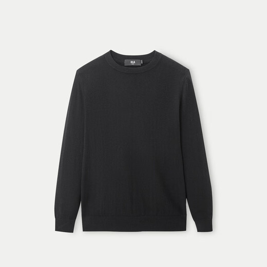 Heilan House pure wool sweater men's light business classic series sweater men's autumn and winter HNZAW3W023A black F9 L 175/92A recommended 69-75kg