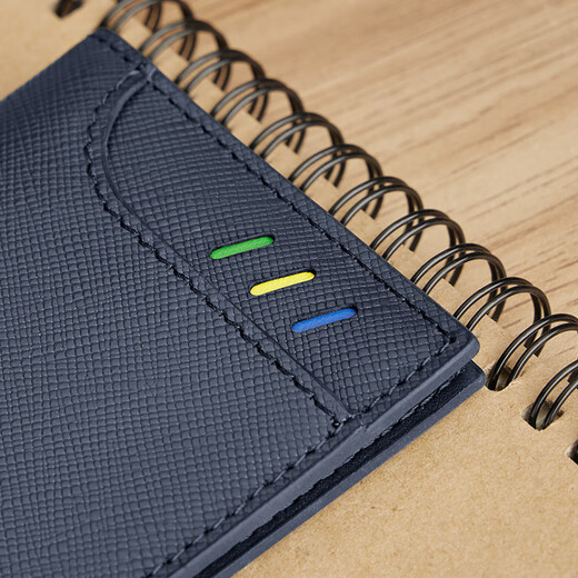 Williampolo Kaiser Paul Exquisite Small Card Bag für Männer mit echtem Leder -Führerschein für Führerschein Kartenschublade Vatertagsgeschenk für Papa Blue Cross Muster