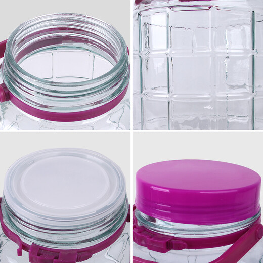 Extreme space glass jar, wine bottle, wine container, sealed jar, pickle jar, kimchi jar, liquor container, wine jar 10 Jin Jin equals 0.5 kg