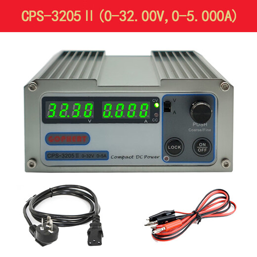GOPHERT CPS-3205II 3205L CNC portable DC regulated power supply adjustable 30V 3A5A CPS-3205II (32V5A) rear terminal international version (AC110/220V)