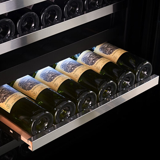 PULADI Seamless Embedded Red Wine Cabinet Constant Temperature Wine Cabinet Embedded Hidden Compressor Wine Tea Refrigerator Touch Open Door Touch Open Door BM-100T Single Temperature Ice Bar 95L