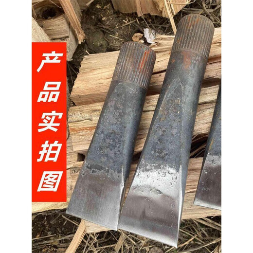 Shantou Lincun firewood splitting artifact all-steel car half-shaft firewood tip forged large quenched broken pile household rural firewood splitting ax 3Jin Jin equals 0.5kg with spline model