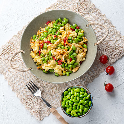 Yunshan semi-low-fat edamame grains 1 Jin Jin equals 0.5 kg 0 Add fresh edamame kernels Quick-frozen to lock in freshness Semi-processed vegetables