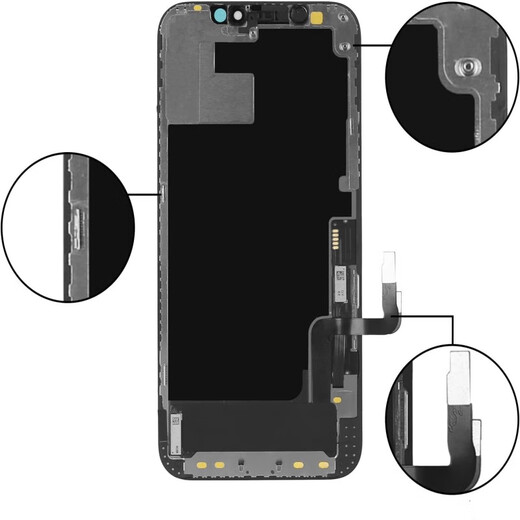 Ren Xiuxia (Renfix) Apple 12 13 14 15 16 Assemblage d'écran pour iPhone 12 13 14 15Promax 12 Mini Écran interne et externe Réparation d'écran de l'écran mobile Apple 12 / 12pro [Couleur d'origine flexible AAAA +