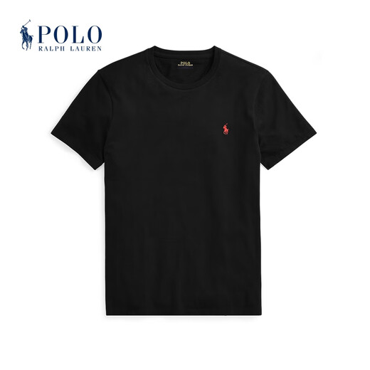 Polo Ralph Lauren 拉夫劳伦男装 经典款定制修身版型短袖T恤RL12050 001-黑色 XL