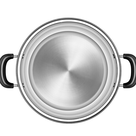 SUPOR steamer 304 stainless steel double-layer double-bottom soup pot steamer large capacity high arch lid pot induction cooker gas universal high arch lid double layer diameter 28cm