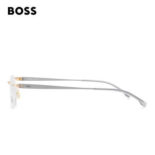 
HUGO BOSS Hugo Boss Glasses Frame Men's Business Frameless Titanium Alloy Frame Can Be Used with Degree Number Lenses 1423 2F7